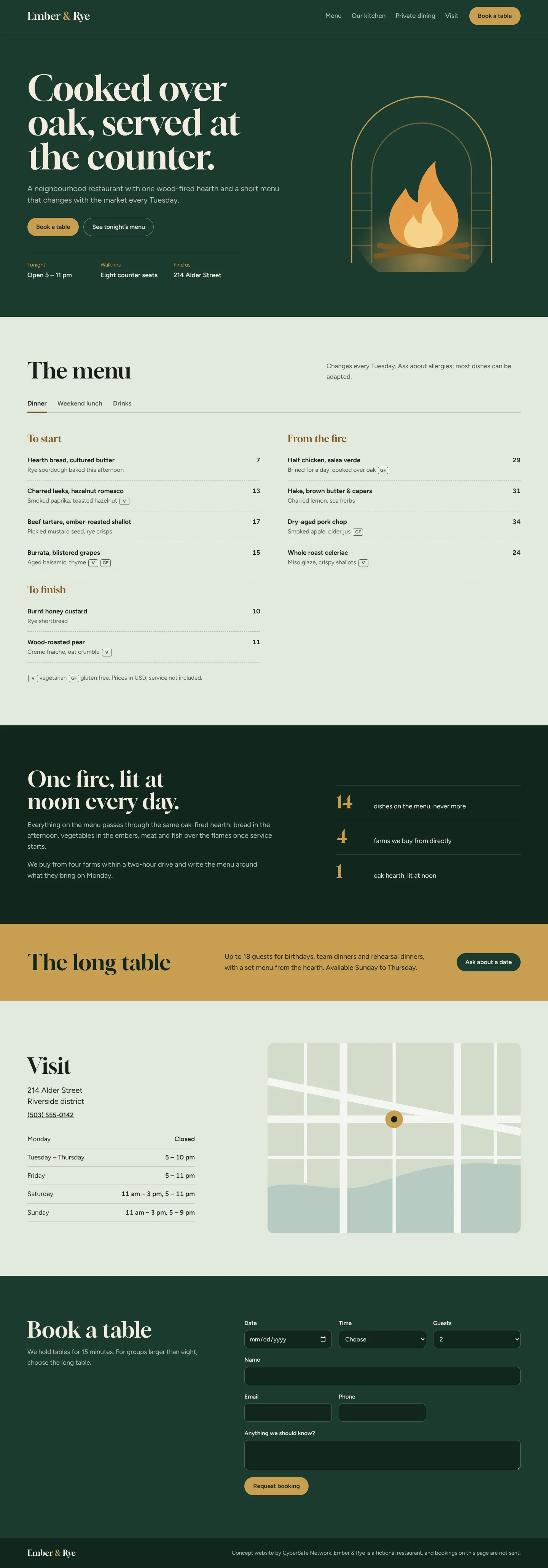 Full homepage on a desktop screen