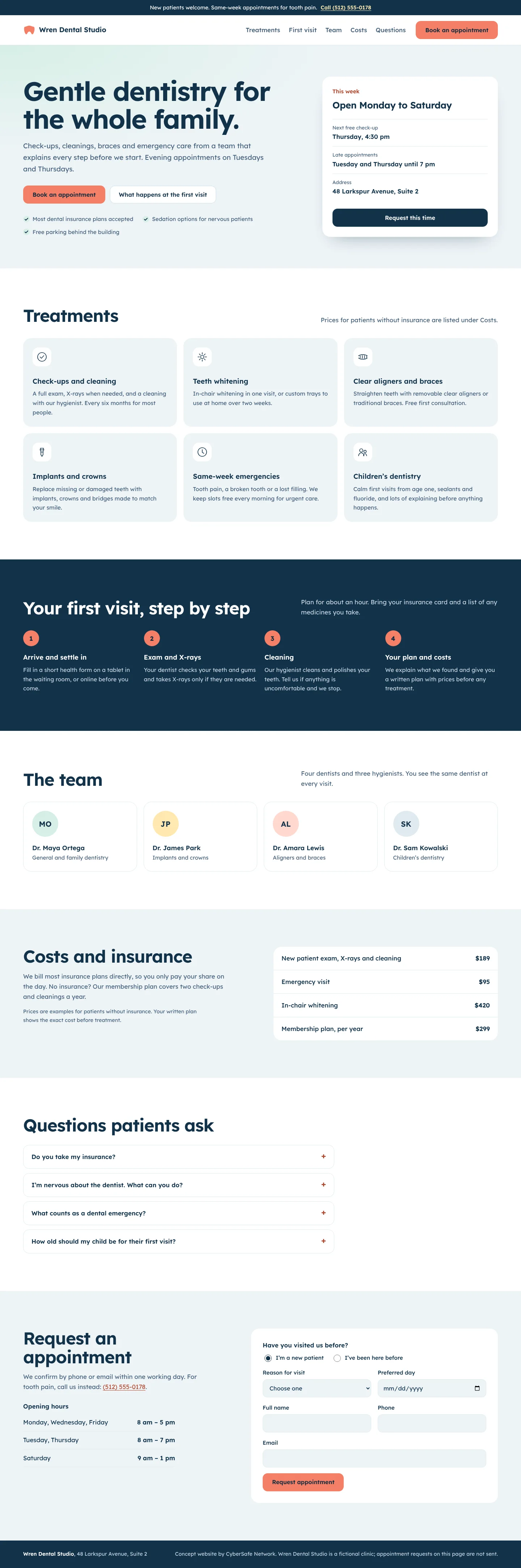Full homepage on a desktop screen